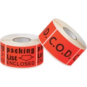 Fluorescent Shipping Labels