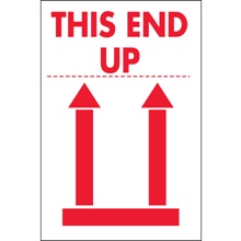2 x 3" - "This End Up" Labels