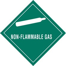 4 x 4" - "Non-Flammable Gas" Labels