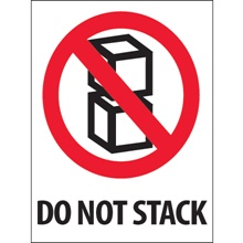 3 x 4" - "Do Not Stack" Labels