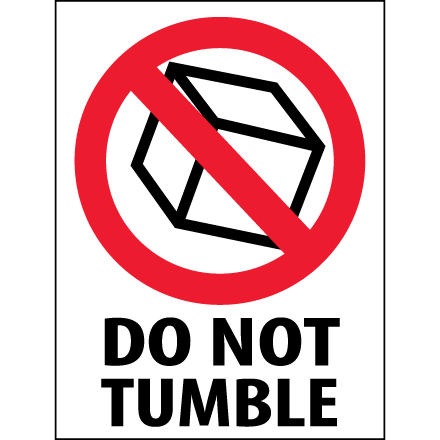 3 x 4" - "Do Not Tumble" Labels